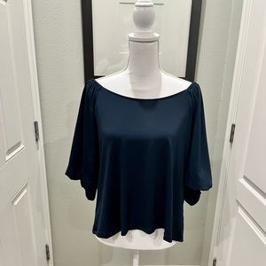 Banana Republic Navy Off-the-shoulder blouse Sz XL